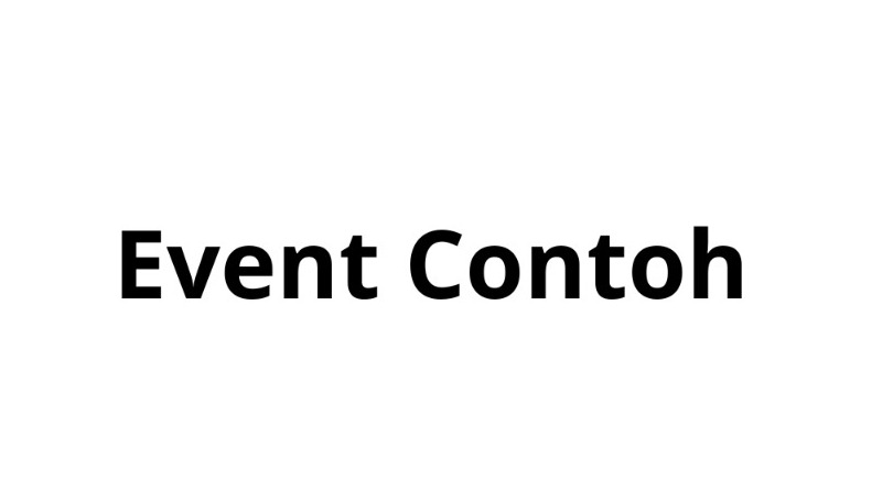 Event: Event Contoh