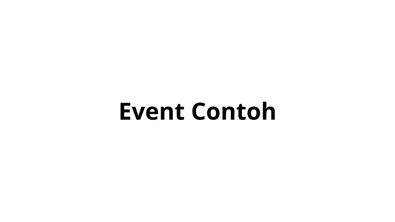 Event Percobaan